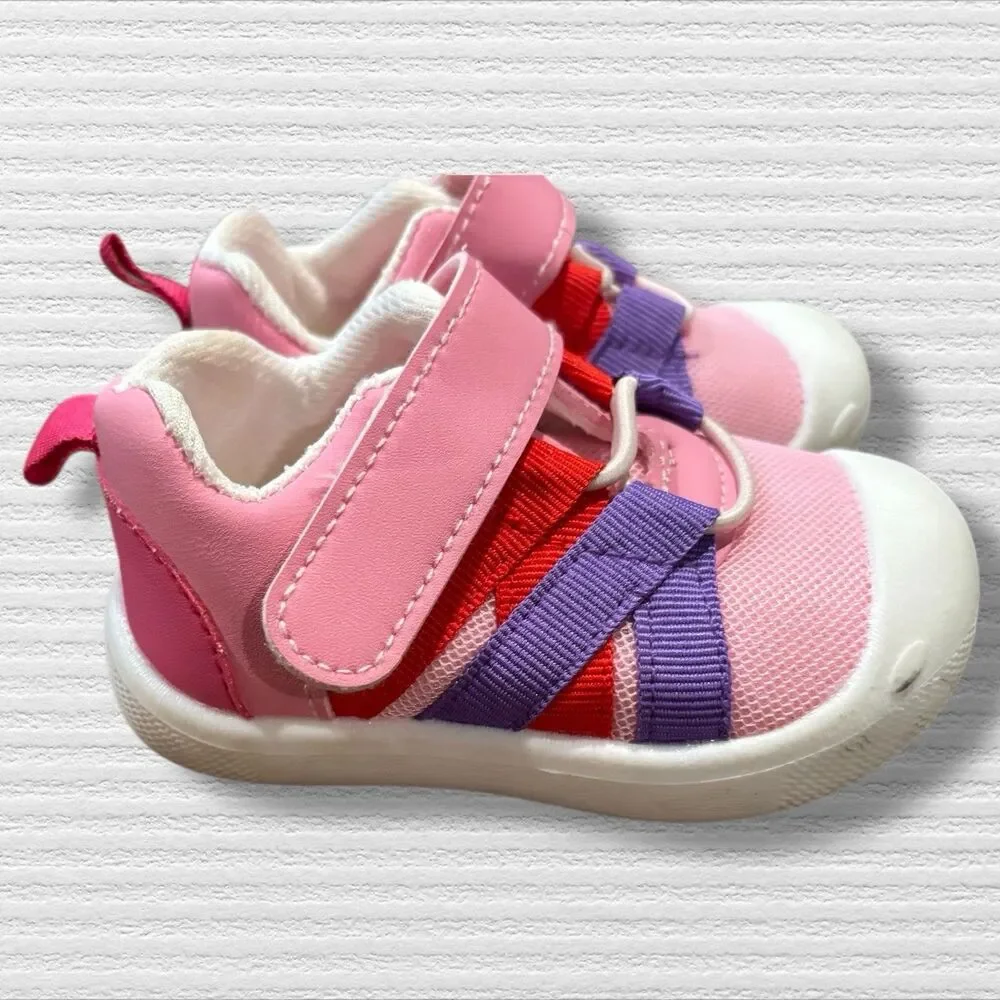 Matt Keely Toddler Shoes Size 4 US Pink Red Purple Mesh Sneakers